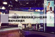 2024亚洲杯赛程时间表,2024亚洲杯赛程时间表图片