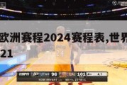 世界杯欧洲赛程2024赛程表,世界杯欧洲赛程2021