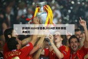 欧洲杯2024分组表,2024欧洲杯赛程表图片